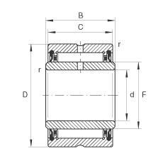 LS NA4905-2RSR, ߴϵ 49ɂ(c)ܷ