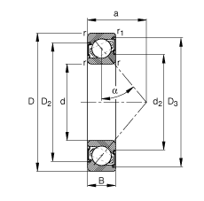 ǽ|S 7212-B-2RS-TVP, (j) DIN 628-1 ˜ʵҪߴ磬|  = 40ɂ(c)ܷ