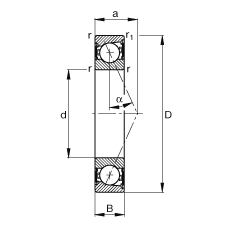 SS B71901-E-2RSD-T-P4S, {(dio)(ji)Ɍb|  = 25㣬ɂ(c)ܷǽ|ƹ